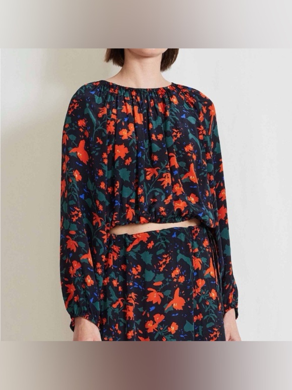 APIECE APART VILLA TOP - VIBRANT FLORAL Crip Top Size Small - Picture 1 of 7